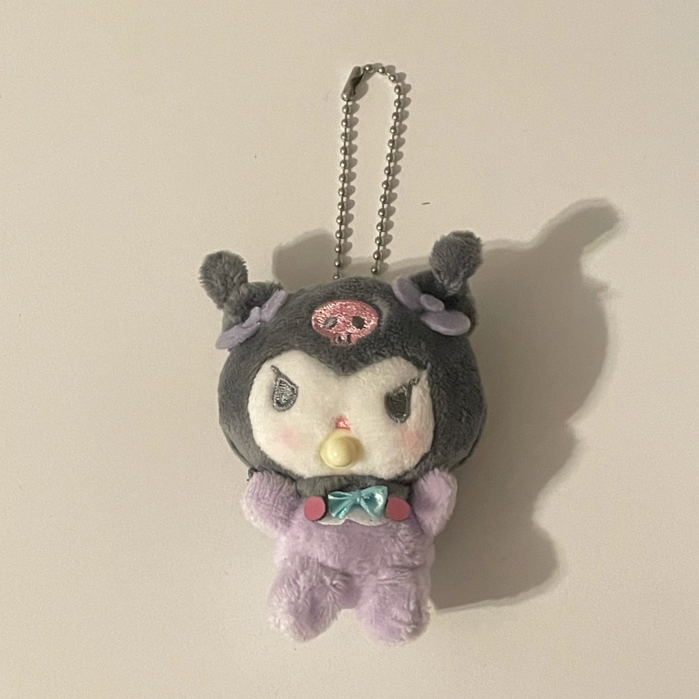 Baby Kuromi Mini Plush Keychain (3.5”)